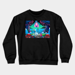 The Sorcerer and the Floating Castle Crewneck Sweatshirt